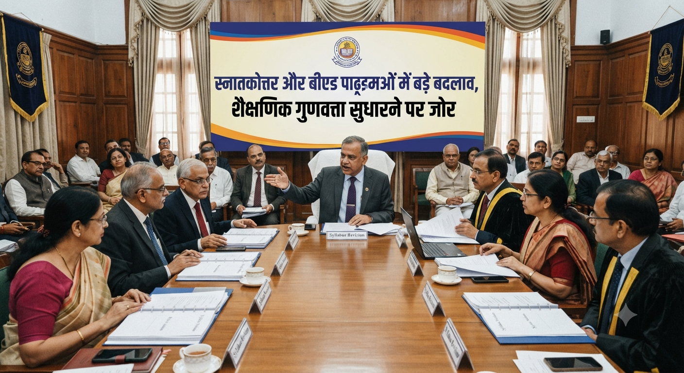 स्नातकोत्तर और बीएड पाठ्यक्रमों में बड़े बदलाव, शैक्षणिक गुणवत्ता सुधारने पर जोर