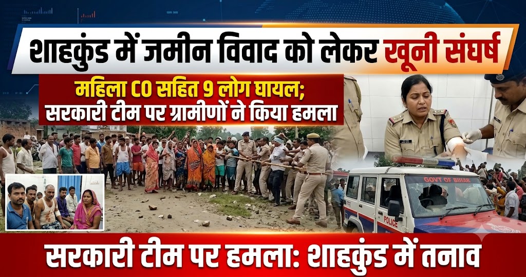 Violent Clash Over Land Dispute in Shahkund, Female CO Among 9 Injured; Government Team Attacked by Villagers