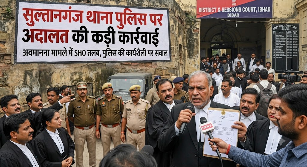 सुल्तानगंज थाना पुलिस पर अदालत की कड़ी कार्रवाई; समय पर केस डायरी नहीं सौंपने पर कोर्ट ने अधिकारियों को किया शोकॉज, 11 अगस्त को आईओ को सशरीर उपस्थित होने का सख्त आदेश