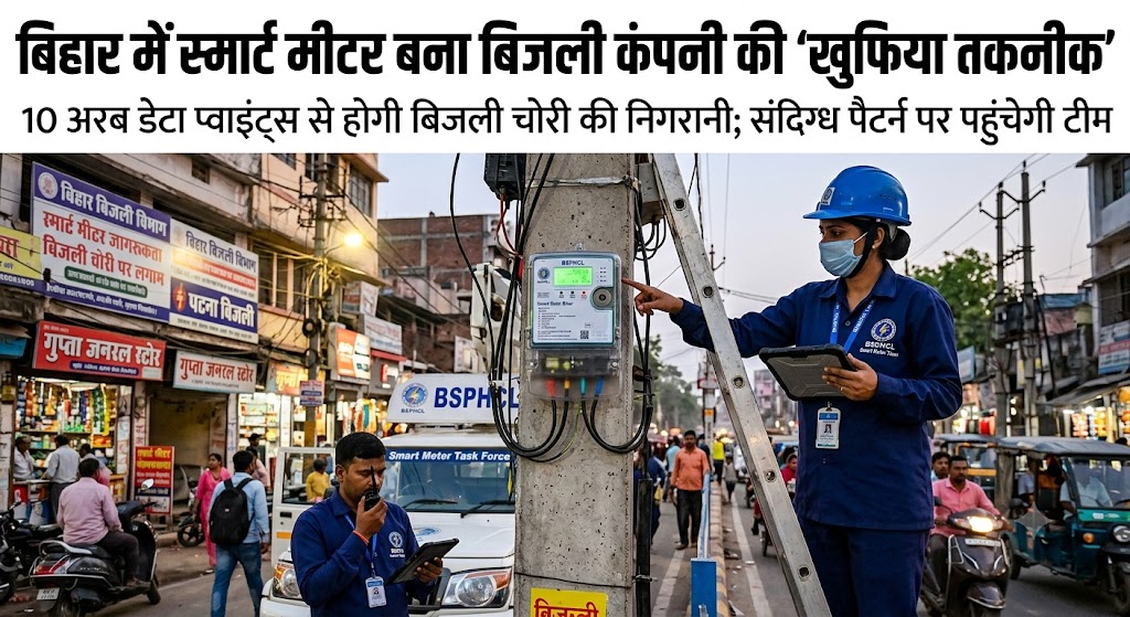 बिहार में स्मार्ट मीटर बना बिजली कंपनी की ‘खुफिया तकनीक’, 10 अरब डेटा प्वाइंट्स से होगी बिजली चोरी की निगरानी; संदिग्ध पैटर्न पर पहुंचेगी टीम