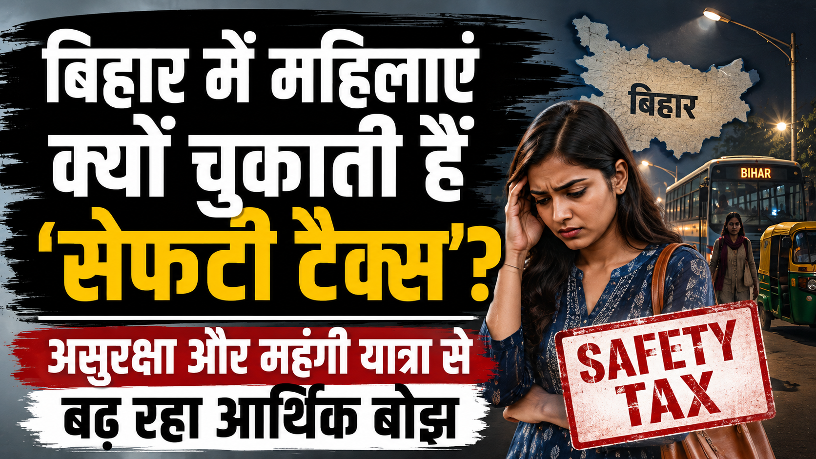 बिहार में महिलाएं क्यों चुकाती हैं ‘सेफ्टी टैक्स’? असुरक्षा और महंगी यात्रा से बढ़ रहा आर्थिक बोझ