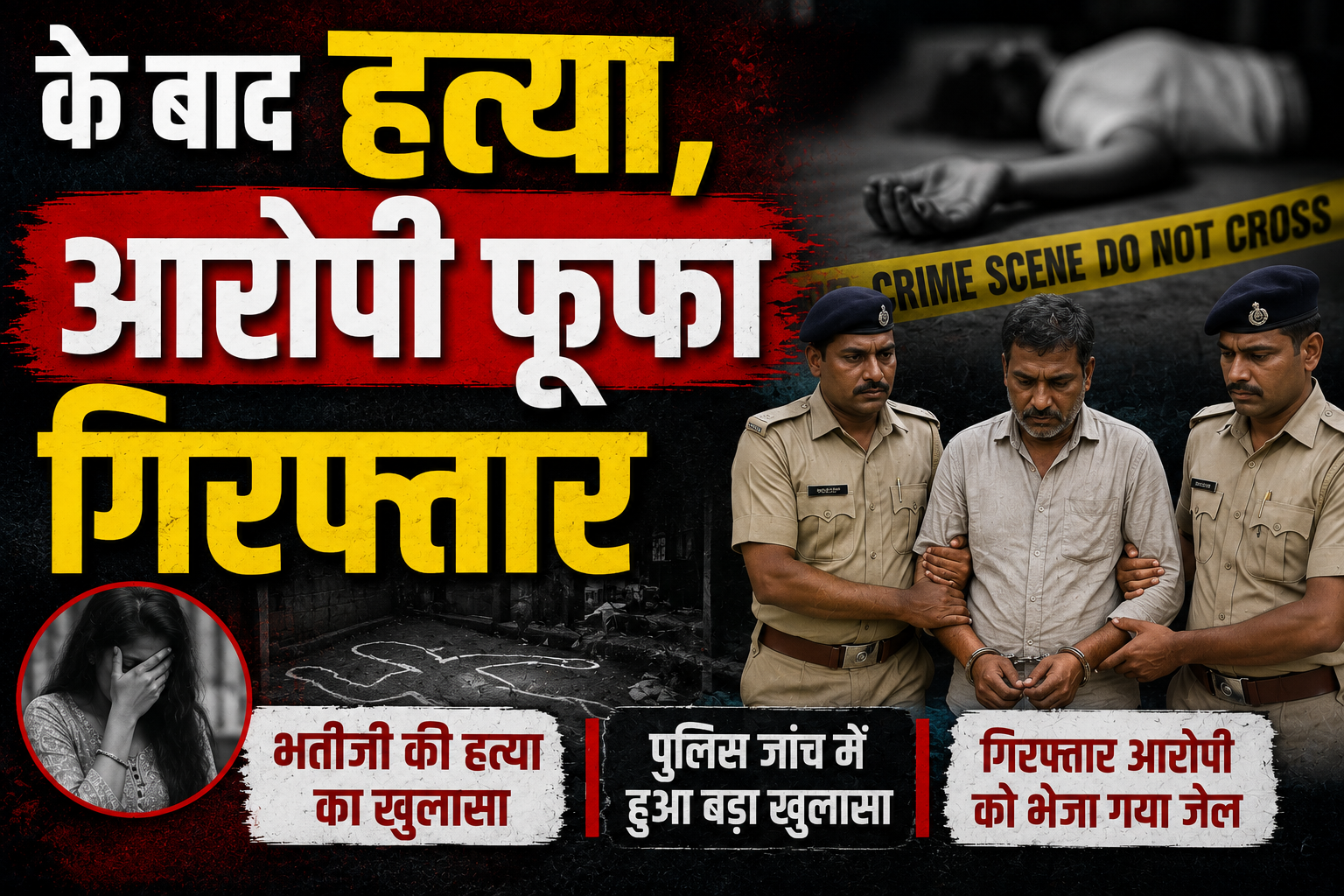 13 वर्षीय मूक-बधिर भतीजी के साथ दरिंदगी के बाद हत्या, आरोपी फूफा गिरफ्तार