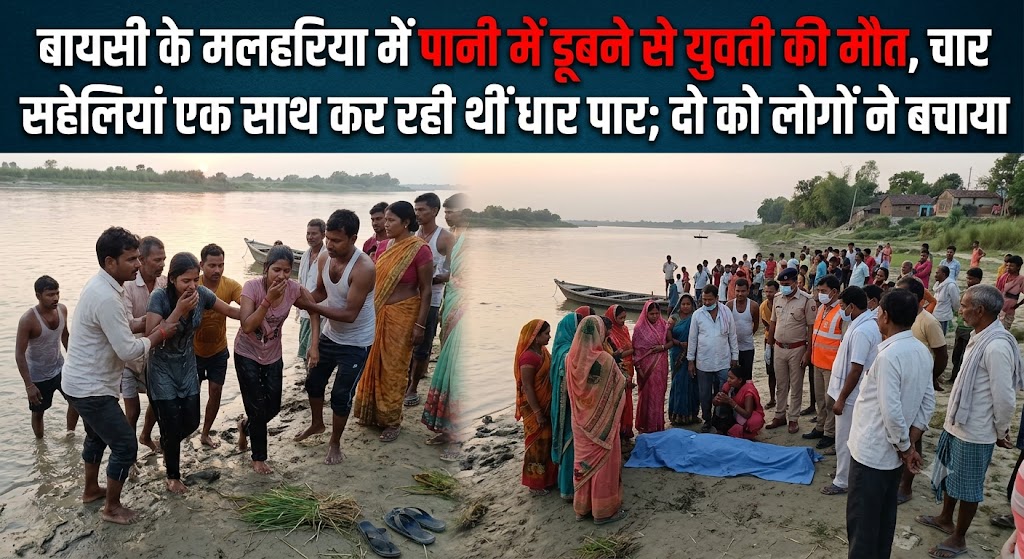 बायसी के मलहरिया में पानी में डूबने से युवती की मौत, चार सहेलियां एक साथ कर रही थीं धार पार; दो को लोगों ने बचाया