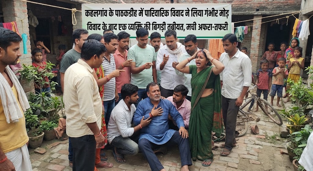 कहलगांव के पाठकडीह में पारिवारिक विवाद ने लिया गंभीर मोड़ विवाद के बाद एक व्यक्ति की बिगड़ी तबीयत, मची अफरा-तफरी