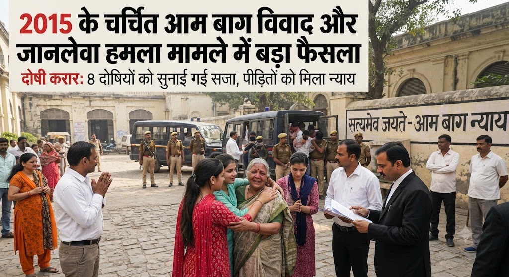 2015 के चर्चित आम बाग विवाद और जानलेवा हमला मामले में बड़ा फैसला; जिला एवं सत्र न्यायाधीश ने अनिल प्रसाद सिंह को सुनाई 6 साल की कठोर कारावास और 20 हजार रुपये जुर्माने की सजा