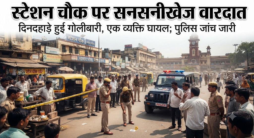 स्टेशन चौक पर सनसनीखेज वारदात; बच्चे के गले से सोने का लॉकेट छीनकर भागने की कोशिश कर रहे उचक्के को भीड़ ने दबोचा, जमकर हुई धुनाई, मौके पर पहुंची पुलिस ने हिरासत में लिया