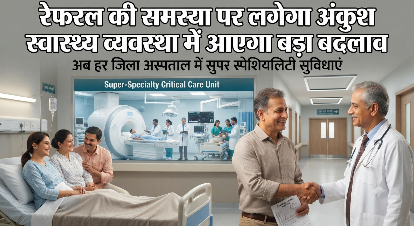 रेफरल की समस्या पर लगेगा अंकुश, स्वास्थ्य व्यवस्था में आएगा बड़ा बदलाव