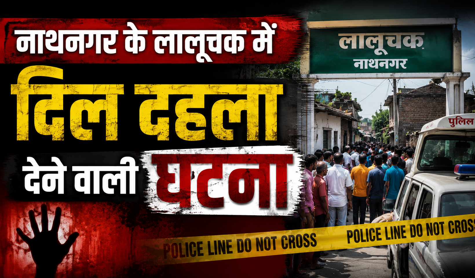 नाथनगर के लालूचक में दिल दहला देने वाली घटना; तीन साल के मासूम की हत्या कर प्लास्टिक की बोरी में बांधकर नदी किनारे फेंका, दो गिरफ्तार
