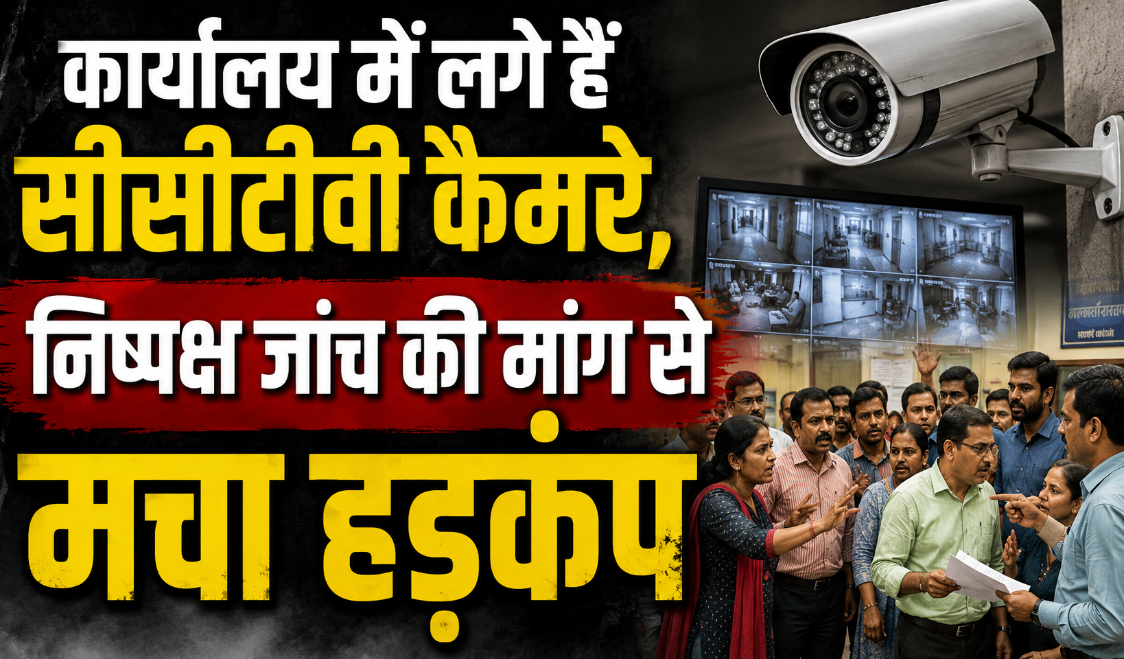 Case of Confidential File Theft in Dhamdaha Nagar Panchayat Office Heats Up: CCTV Cameras Installed in the Office, Stir Created Over Demand for Impartial Investigation