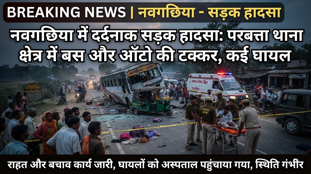 नवगछिया में दर्दनाक सड़क हादसा परबत्ता थाना क्षेत्र के जमुनिया के पास तेज रफ्तार का कहर, मो. बबलू समेत दो लोगों की मौत; परिवार में मचा कोहराम