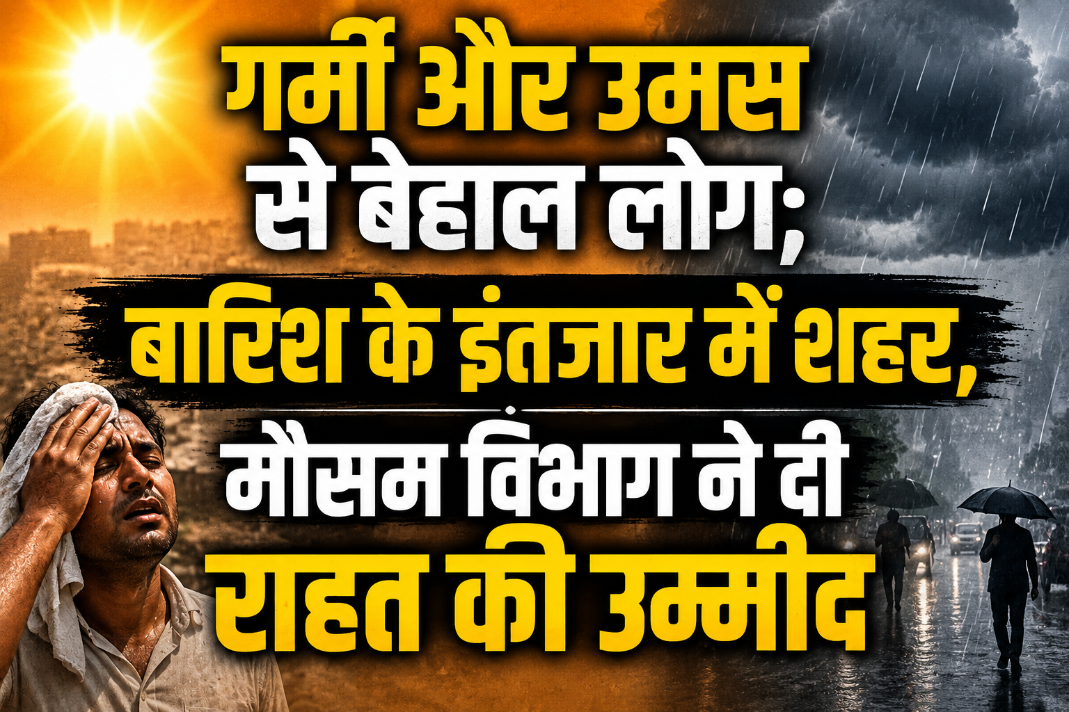 गर्मी और उमस से बेहाल लोग; बारिश के इंतजार में शहर, मौसम विभाग ने दी राहत की उम्मीद
