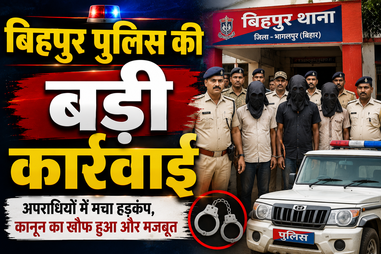 बिहपुर पुलिस की बड़ी कार्रवाई; लत्तीपुर गांव से 47 पीस टेट्रा पैक विदेशी शराब के साथ खरीक का तस्कर मिथिलेश कुमार गिरफ्तार, ननिहाल में रहकर चला रहा था अवैध कारोबार