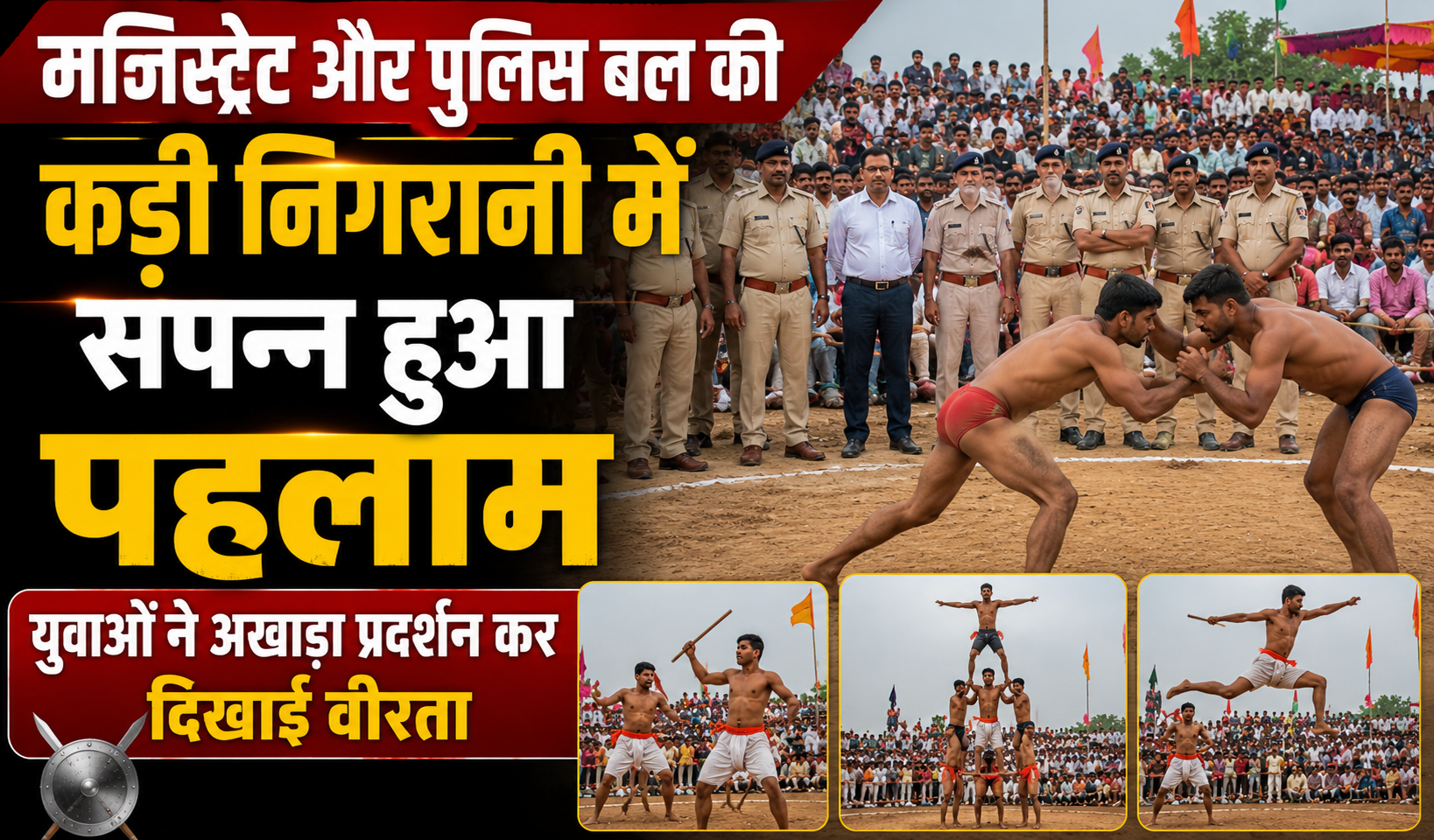 सुल्तानगंज: मजिस्ट्रेट और पुलिस बल की कड़ी निगरानी में संपन्न हुआ पहलाम, युवाओं ने अखाड़ा प्रदर्शन कर दिखाई वीरता