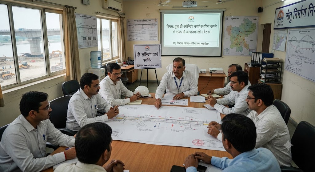 Bridge Construction Corporation Decides to Postpone De-Launching Work Decision Taken in View of Flood Conditions on Instructions of Bhagalpur DM; Bridge Safety and Traffic Arrangements Under Review