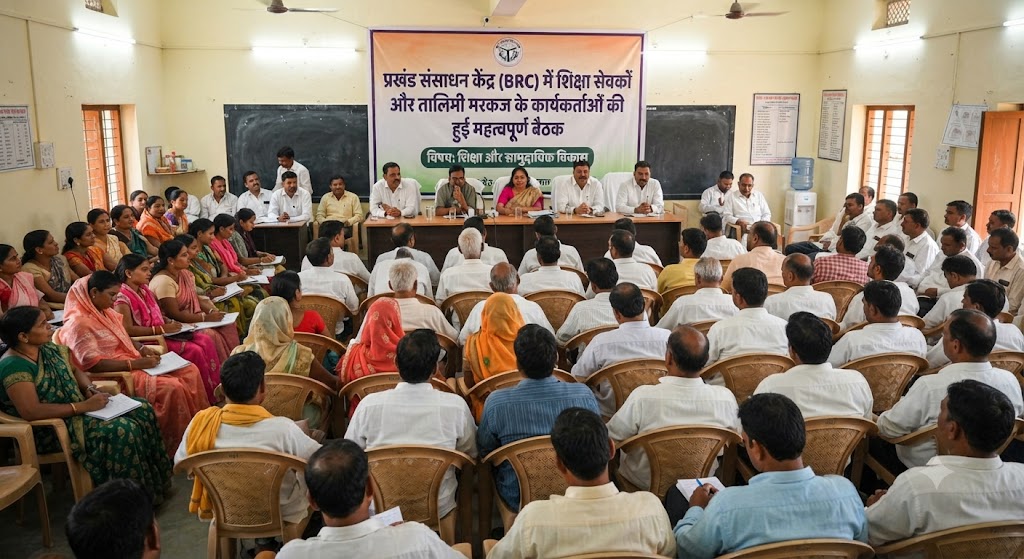 प्रखंड संसाधन केंद्र (BRC) में शिक्षा सेवकों और तालिमी मरकज के कार्यकर्ताओं की हुई महत्वपूर्ण बैठक; नशा मुक्ति अभियान को जन-जन तक पहुँचाने का लिया गया संकल्प, बांटे गए जागरूकता पंपलेट
