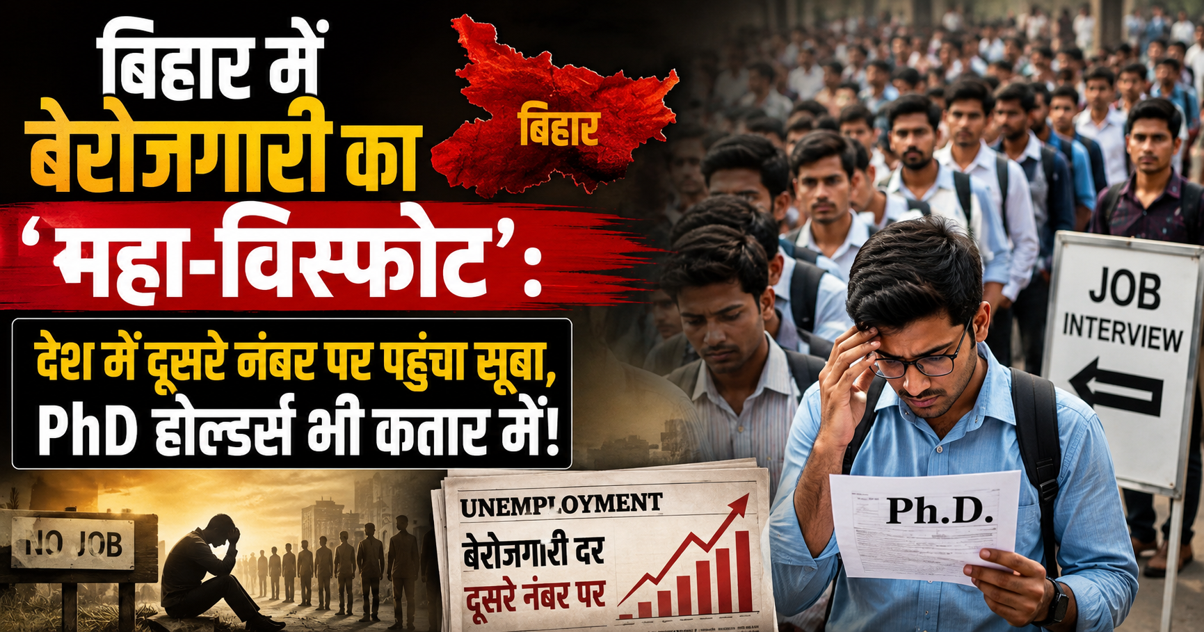 देश में दूसरे नंबर पर पहुंचा सूबा, PhD होल्डर्स भी कतार में!