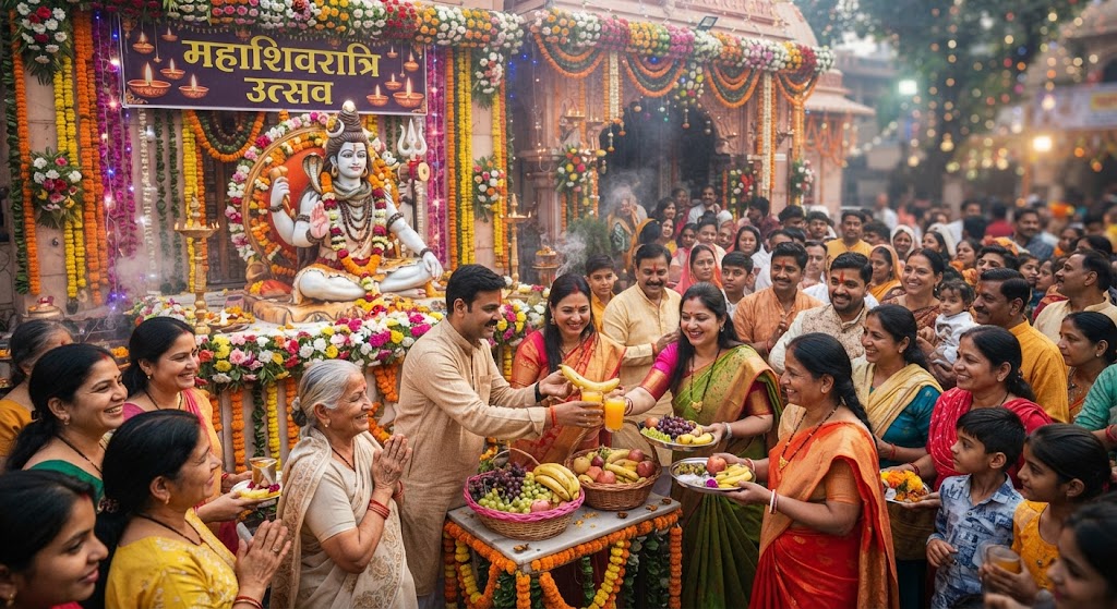 Fruits and Juice Distributed Among DevoteesServing Lord Shiva’s Devotees Described as the Greatest Virtue, Large Number of Pilgrims Benefit from Service Camp
