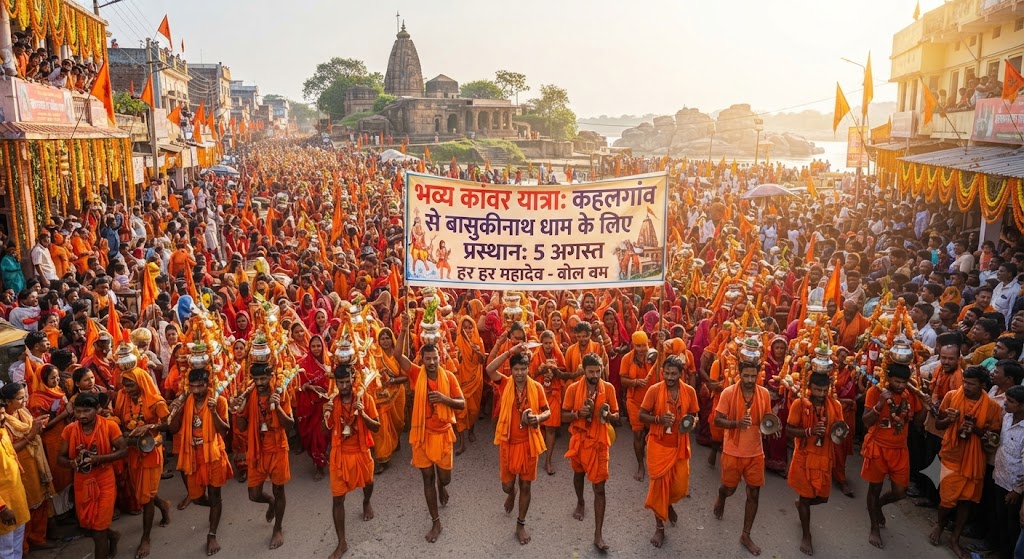 कहलगांव से 5 अगस्त को बासुकीनाथ धाम के लिए रवाना होगी भव्य कांवर यात्रा; शिव भक्तों में जबरदस्त उत्साह, प्रशासनिक तैयारियां पूरी