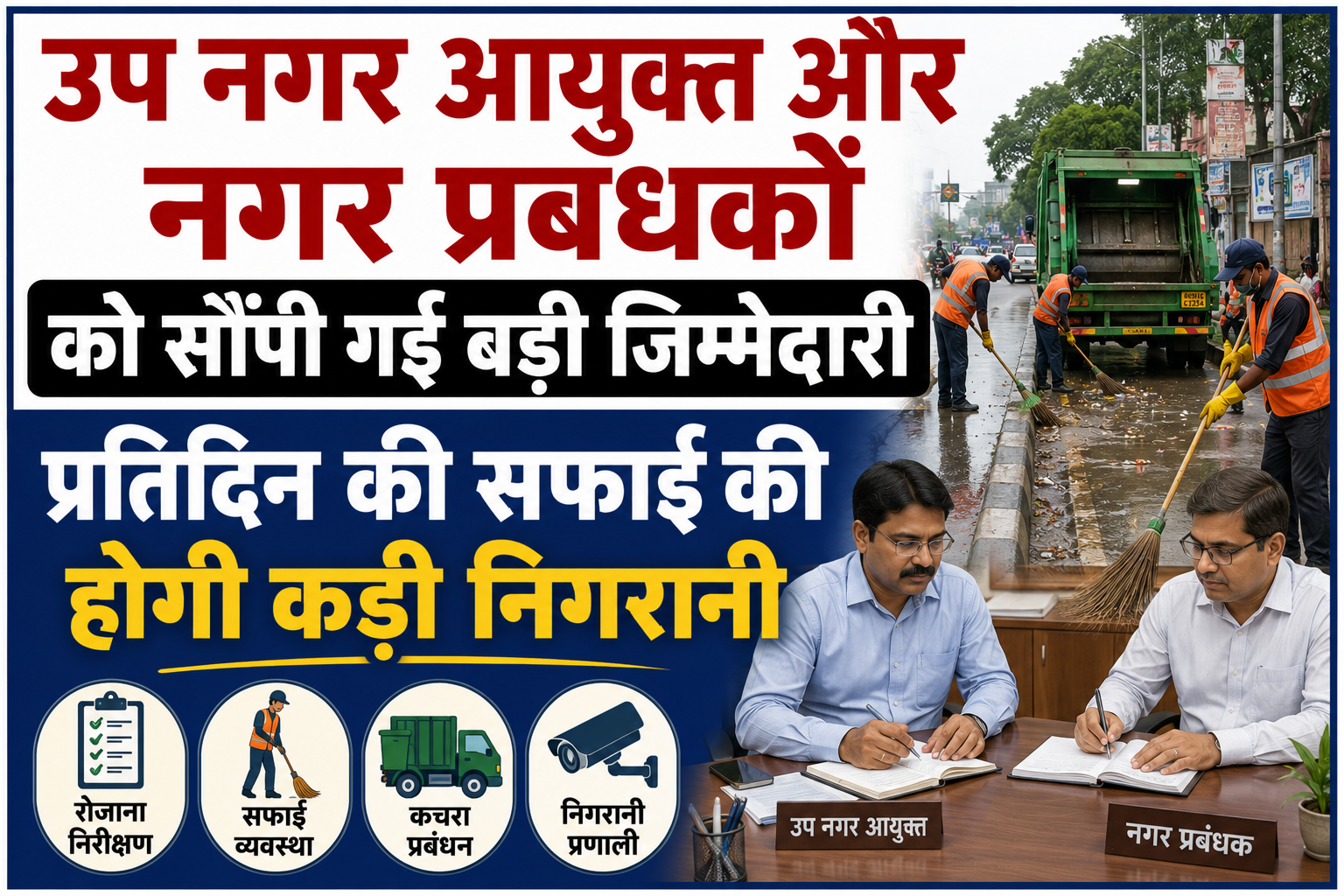 Deputy Municipal Commissioner and City Managers Entrusted with Major Responsibility, Daily Cleaning to be Monitored Strictly
