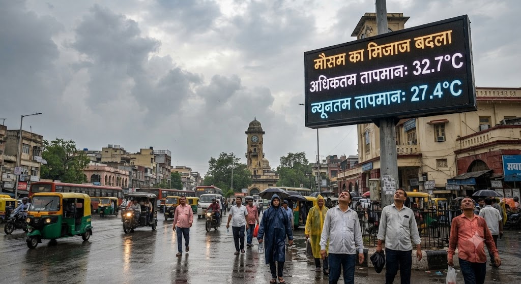 Weather Pattern Changes; Maximum Temperature Recorded at 32.7 Degrees and Minimum at 27.4 Degrees Celsius, Likelihood of Rain Until August 2 Will Provide Relief from Humid Heat