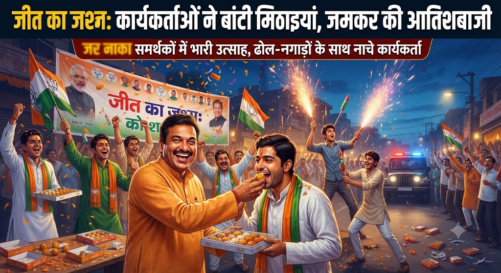 बांकीपुर विधानसभा उपचुनाव में जनसुराज सुप्रीमो प्रशांत किशोर की ऐतिहासिक जीत पर बिहपुर में जश्न; कार्यकर्ताओं ने बांटी मिठाइयां, आतिशबाजी कर मनाया जीत का जश्न
