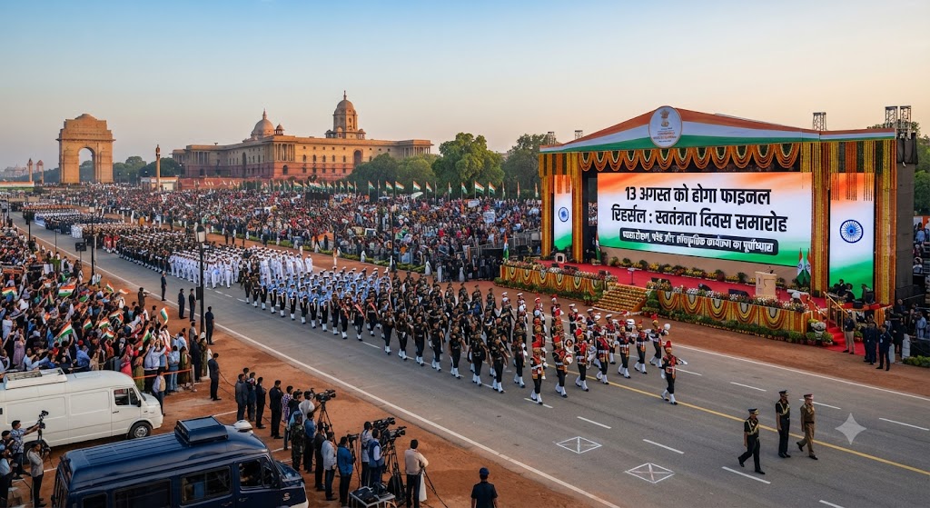 13 अगस्त को होगा फाइनल रिहर्सल, समारोह में राष्ट्रगान और राष्ट्रगीत नहीं होने पर संबंधित स्कूलों पर होगी कड़ी कार्रवाई
