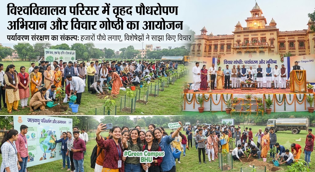 Massive Tree Plantation Drive and Seminar Organized on University Campus; Speakers Express Views on Environmental Conservation, Deliver Message of Nature Love