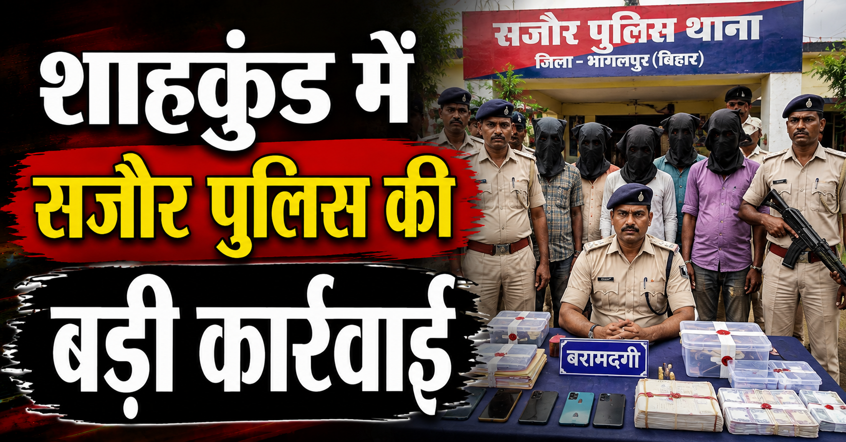 शाहकुंड में सजौर पुलिस की बड़ी कार्रवाई गोबरांय गांव में ताबड़तोड़ छापेमारी कर दो कुख्यात वारंटी गिरफ्तार