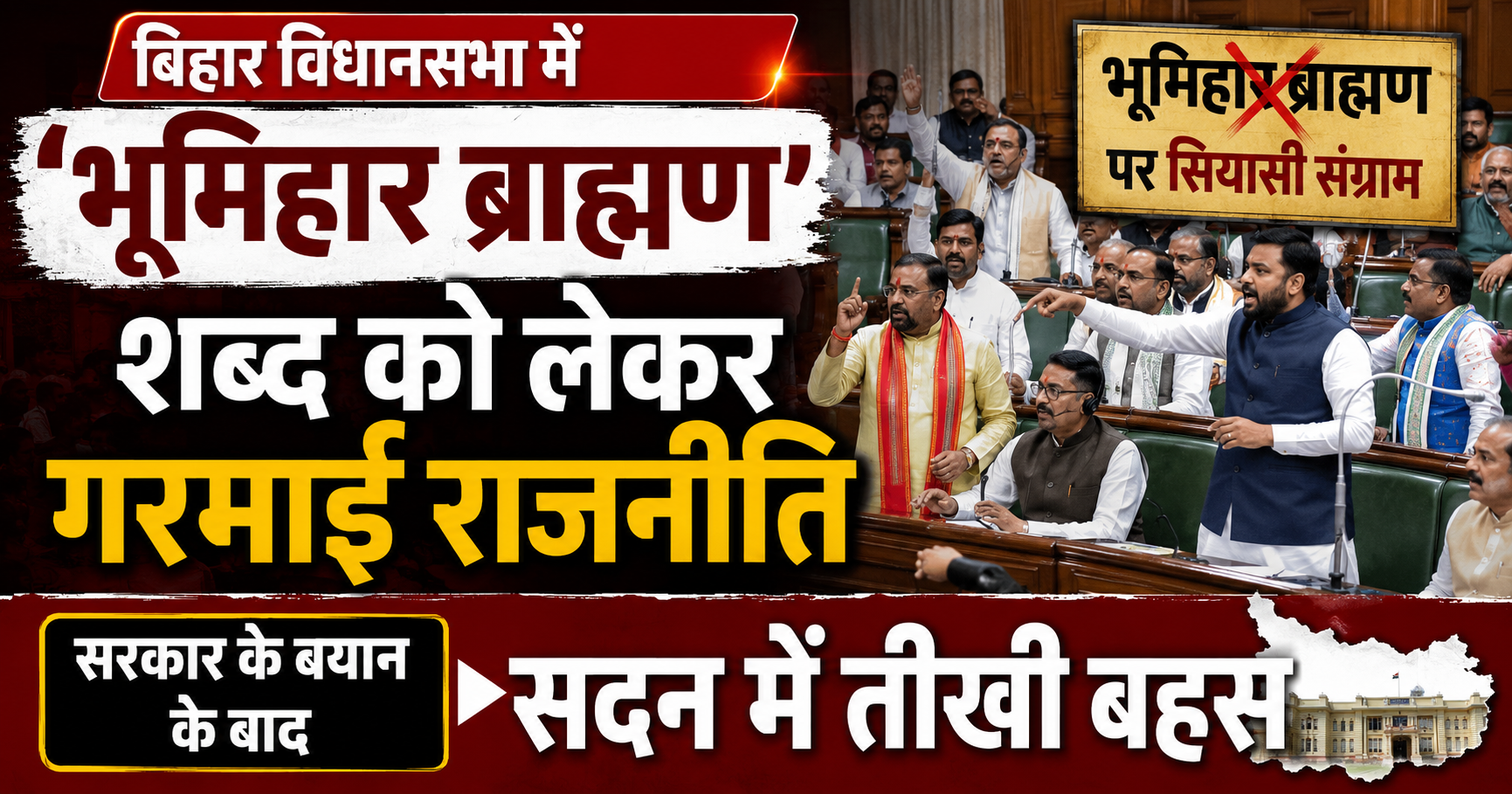 बिहार विधानसभा में ‘भूमिहार ब्राह्मण’ शब्द को लेकर गरमाई राजनीति, सरकार के बयान के बाद सदन में तीखी बहस