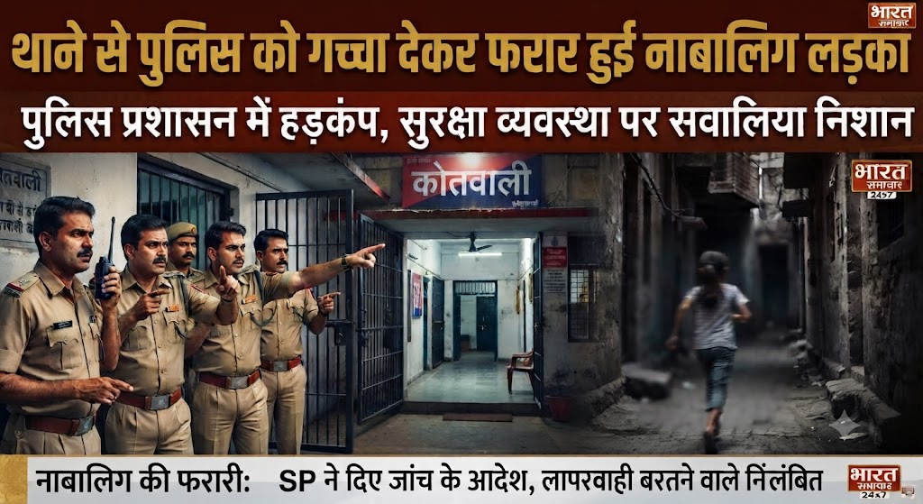 थाने से पुलिस को गच्चा देकर फरार हुई नाबालिग लड़की; शादी की नीयत से अपहरण के मामले में आई थी बयान दर्ज कराने, महकमे में मचा हड़कंप