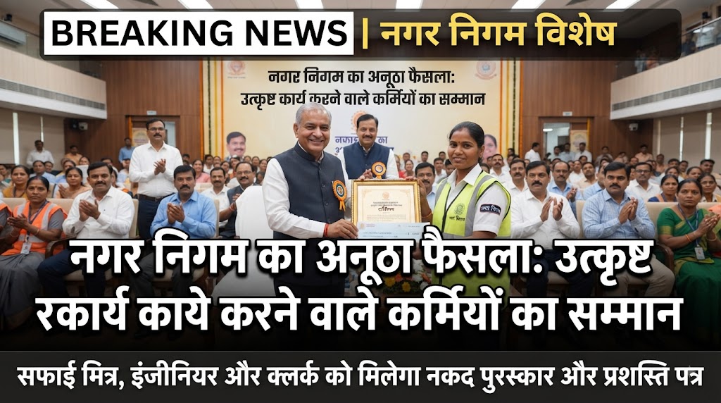 Municipal Corporation's Unique Initiative Employees, In-Charges, and Retirees Doing Outstanding Work to Be Honored; Employee Morale to Soar