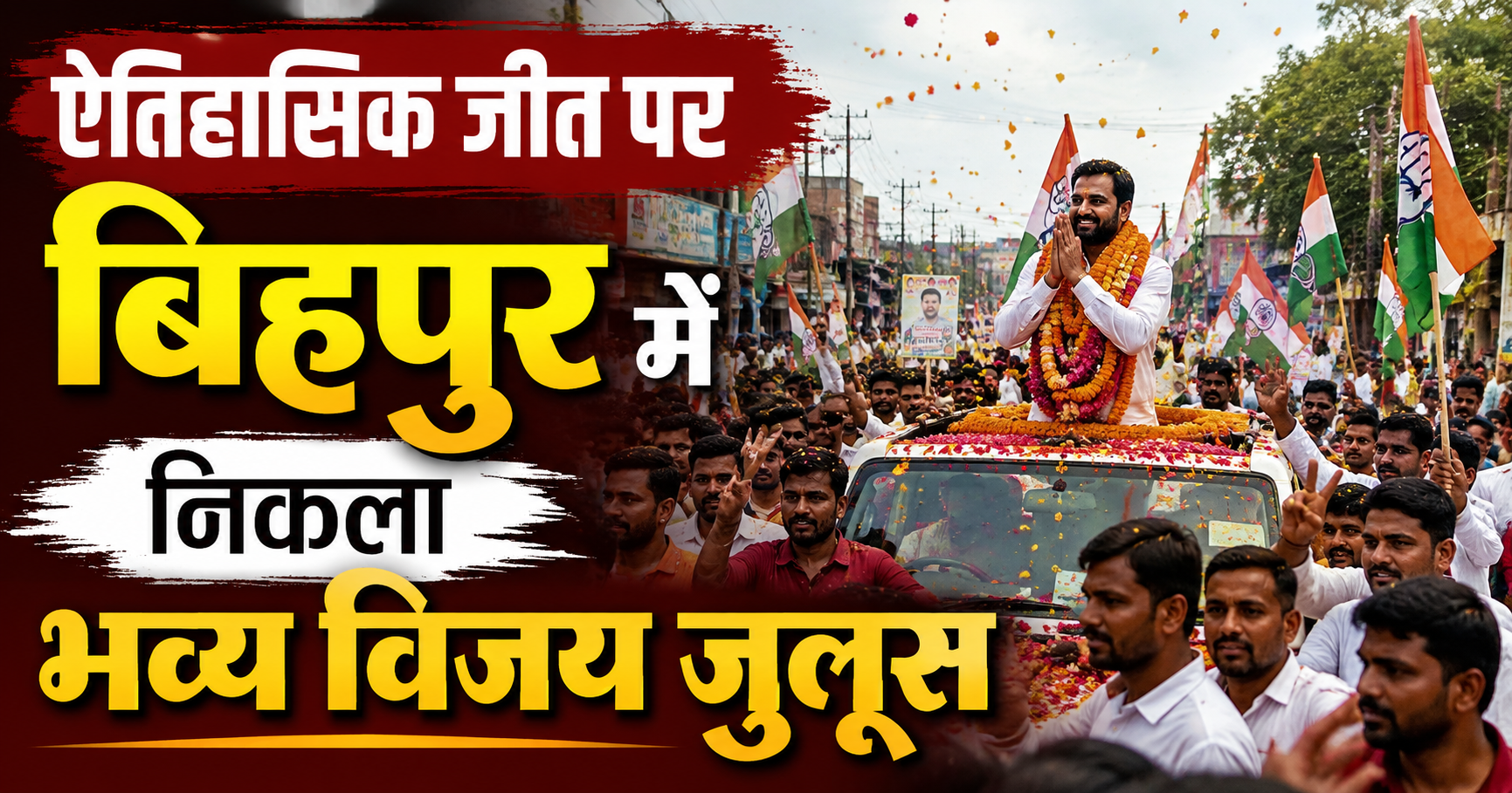 बांकीपुर विधानसभा उपचुनाव में जनसुराज के संस्थापक प्रशांत किशोर की ऐतिहासिक जीत पर बिहपुर में निकला भव्य विजय जुलूस; कार्यकर्ताओं ने मां वामकाली मंदिर में टेका मत्था, राजनीतिक गलियारों में छाई भारी हलचल