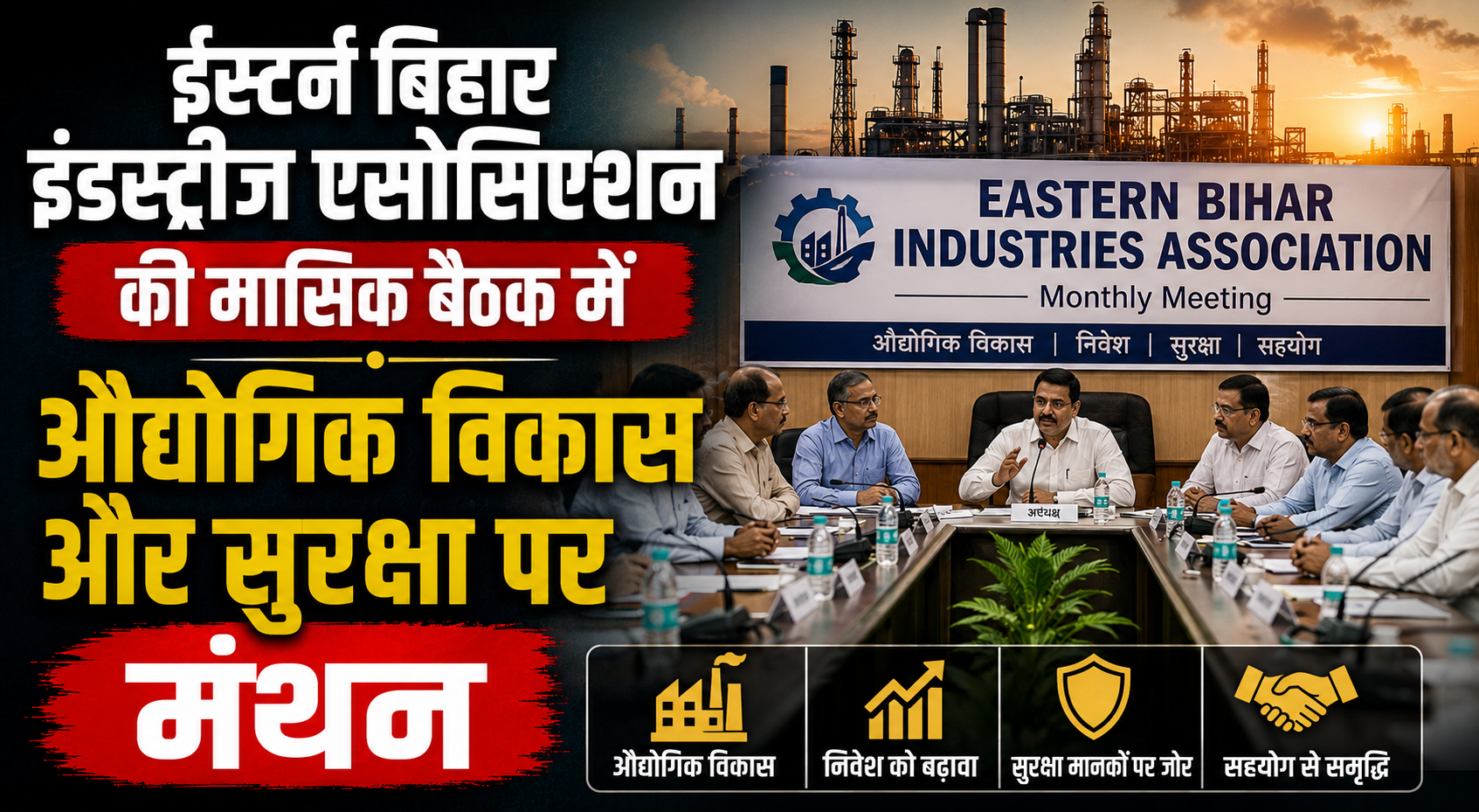 ईस्टर्न बिहार इंडस्ट्रीज एसोसिएशन की मासिक बैठक में औद्योगिक विकास और सुरक्षा पर मंथन; अगस्त में साइबर सुरक्षा जागरूकता शिविर लगाने का निर्णय, सितंबर में विक्रमशिला सेतु बंद होने की समस्या पर गंभीर चर्चा
