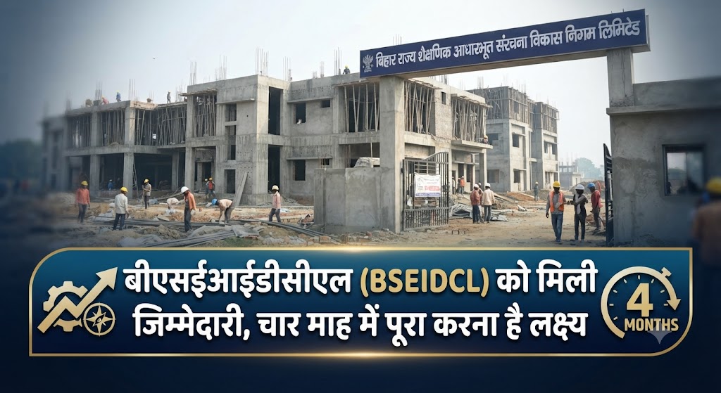 बीएसईआईडीसीएल (BSEIDCL) को मिली जिम्मेदारी, चार माह में पूरा करना है लक्ष्य