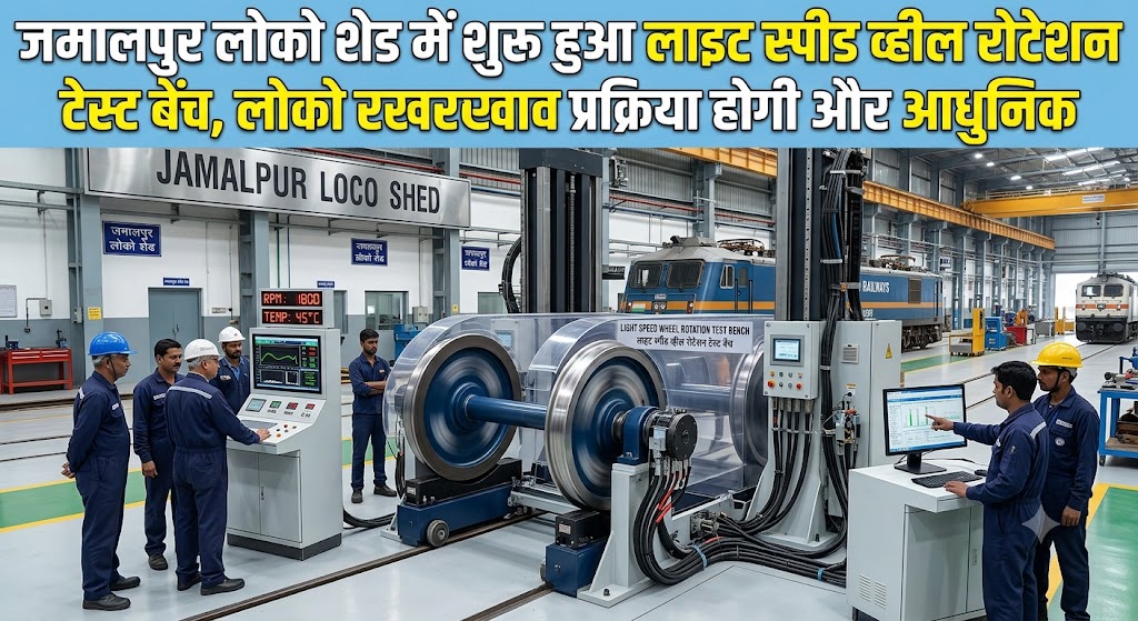 Light Speed Wheel Rotation Test Bench Inaugurated at Jamalpur Loco Shed, Locomotive Maintenance to Become More Advanced
