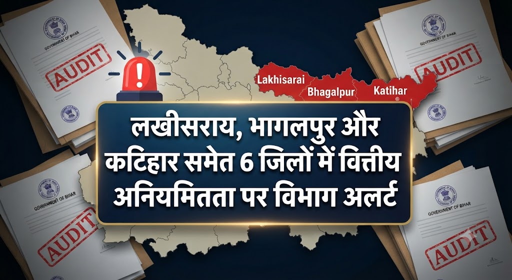 लखीसराय, भागलपुर और कटिहार समेत 6 जिलों में वित्तीय अनियमितता पर विभाग अलर्ट