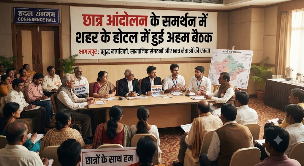 Crucial Meeting Held in City Hotel in Support of Student Protest; Strong Demand Raised for Unconditional Release of Arrested Students and Withdrawal of Cases, Major Announcement of a One-Day Sit-In Protest