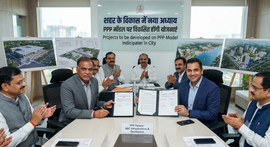 शहर के विकास में नया अध्याय; पब्लिक-प्राइवेट पार्टनरशिप (PPP) मॉडल पर विकसित होंगी योजनाएं, परियोजना लागत की आधी राशि लगाएंगे निजी निवेशक