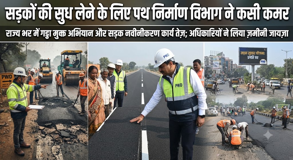 सड़कों की सुध लेने के लिए पथ निर्माण विभाग ने कसी कमर; संवेदकों के 'ओपीएमआरसी' अनुबंधों की हो रही है समीक्षा, बरसात के बाद शुरू होगा मरम्मत का विशेष अभियान