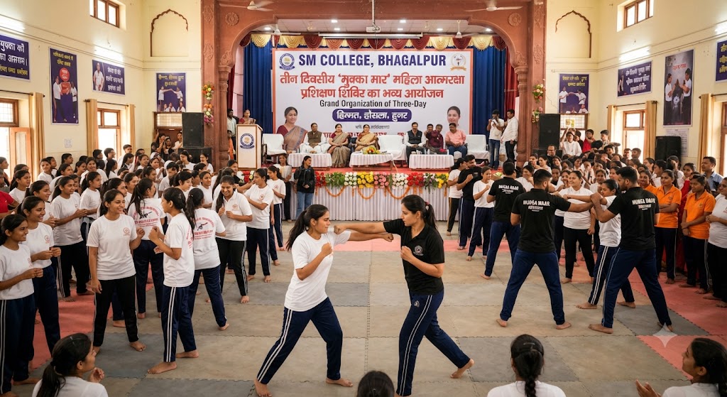 Grand Three-Day 'Mukka Maar' Women's Self-Defense Training Center Organized; Female Students Learn Unarmed Protection and Aggression Techniques
