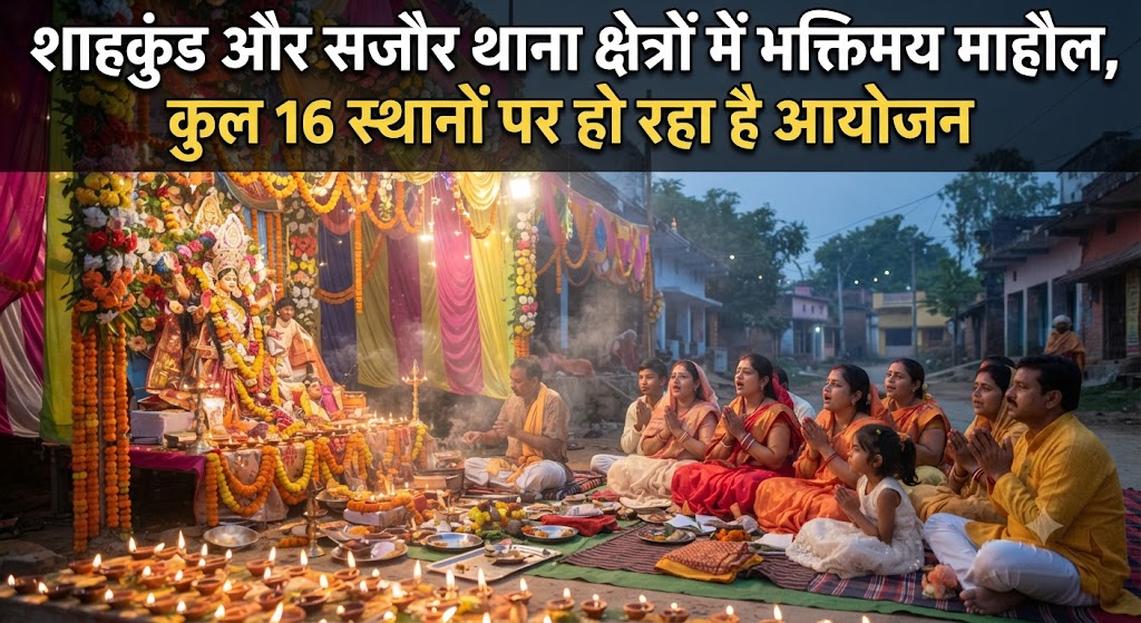 शाहकुंड और सजौर थाना क्षेत्रों में भक्तिमय माहौल कुल 16 स्थानों पर हो रहा है मां विषहरी पूजा का भव्य आयोजन, पुलिस प्रशासन पूरी तरह मुस्तैद