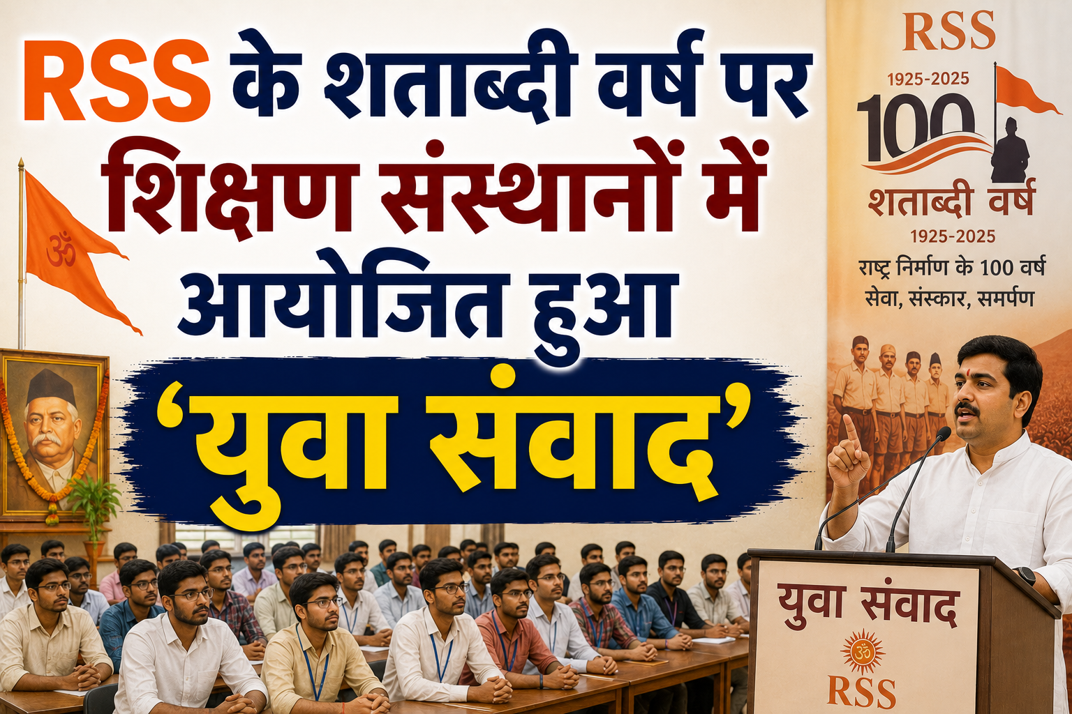RSS के शताब्दी वर्ष पर शिक्षण संस्थानों में आयोजित हुआ 'युवा संवाद'