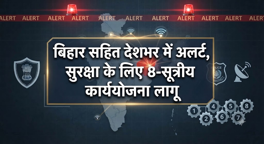 बिहार सहित देशभर में अलर्ट, सुरक्षा के लिए 8-सूत्रीय कार्ययोजना लागू