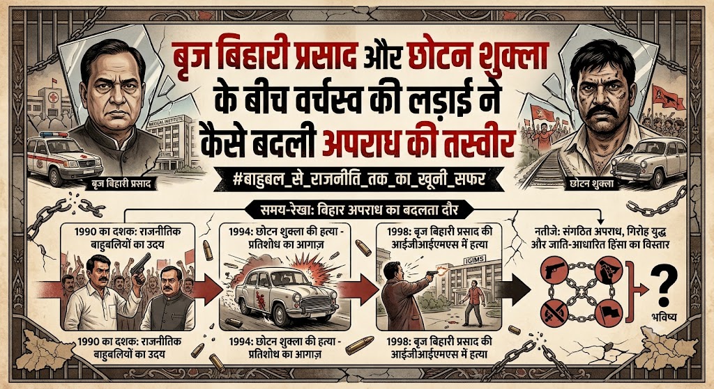 बृज बिहारी प्रसाद और छोटन शुक्ला के बीच वर्चस्व की लड़ाई ने कैसे बदली अपराध की तस्वीर