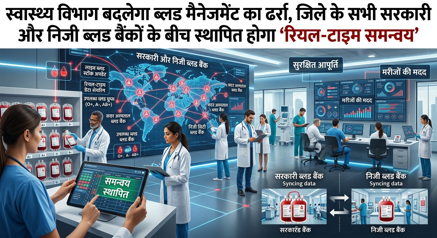 'Real-Time Coordination' to Be Established Across All Government and Private Blood Banks in the District