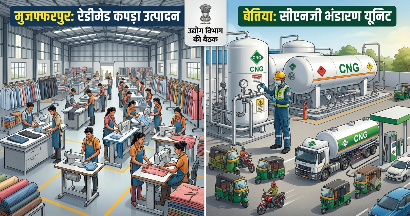 Industrial Revolution in Muzaffarpur and Bettiah: Readymade Garment and CNG Units Get the Green Light