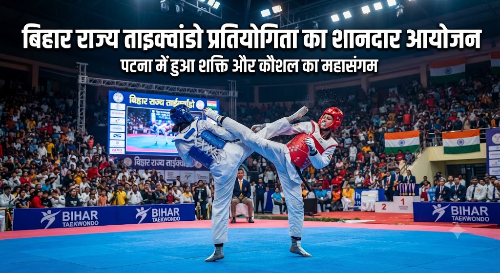 बिहार राज्य ताइक्वांडो प्रतियोगिता का शानदार आगाज, पूर्वी चंपारण समेत राज्यभर के हुनरबाजों ने दिखाया अपनी कला और दम