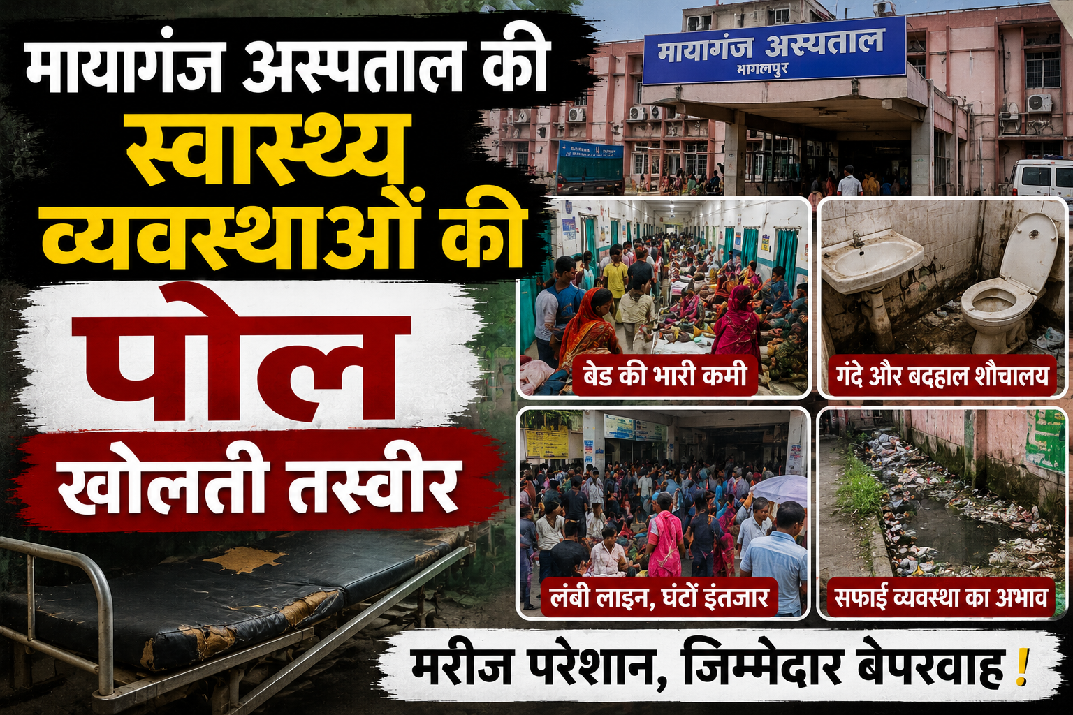 मायागंज अस्पताल की स्वास्थ्य व्यवस्थाओं की पोल खोलती तस्वीर; अल्ट्रासाउंड कराने आई महिलाओं को उठानी पड़ रही भारी दुश्वारियां, रजिस्ट्रेशन से लेकर लंबी कतारों तक प्रशासनिक उदासीनता का शिकार हो रहीं मरीज