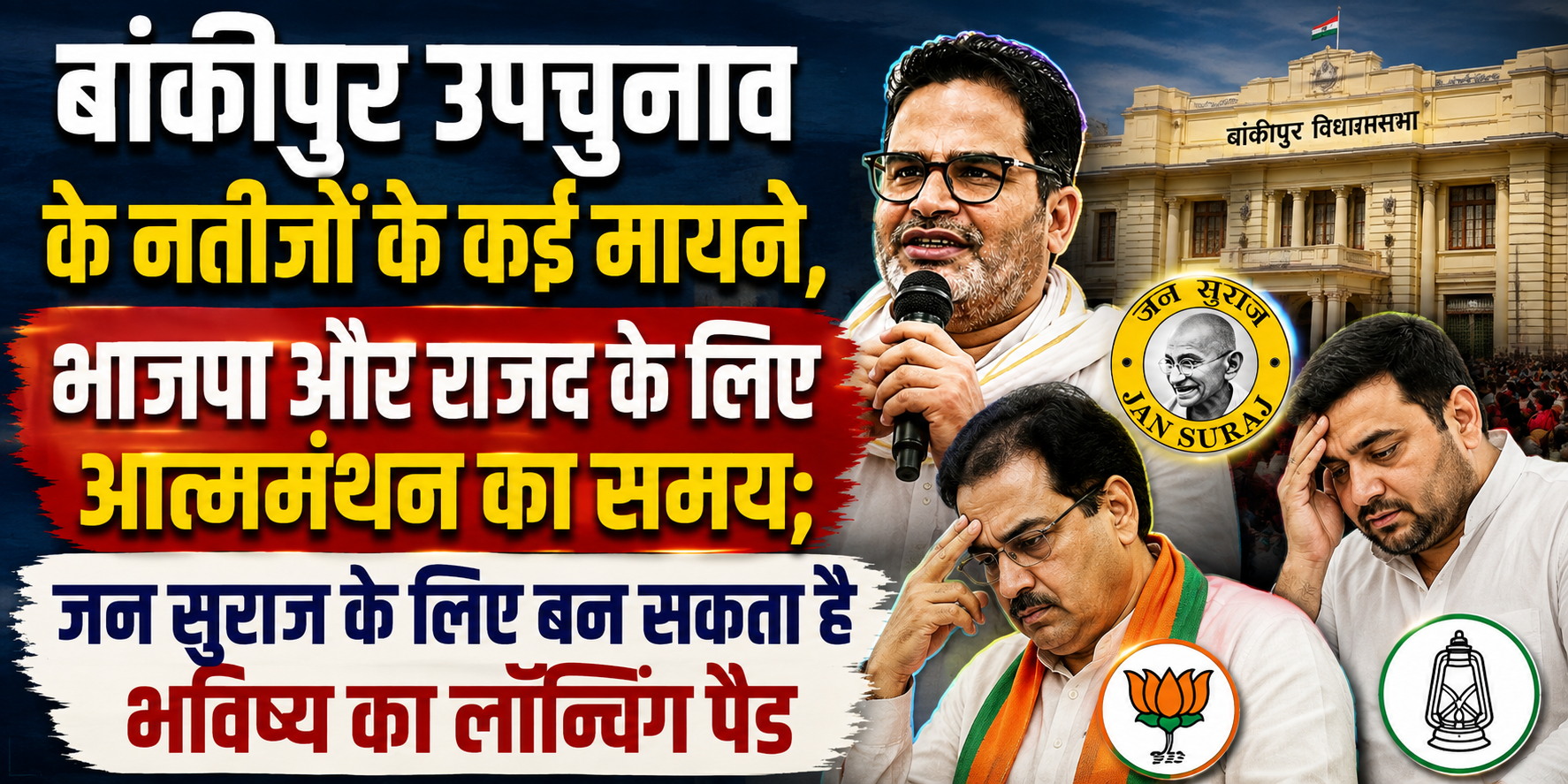 बांकीपुर उपचुनाव के नतीजों के कई मायने, भाजपा और राजद के लिए आत्ममंथन का समय; जन सुराज के लिए बन सकता है भविष्य का लॉन्चिंग पैड
