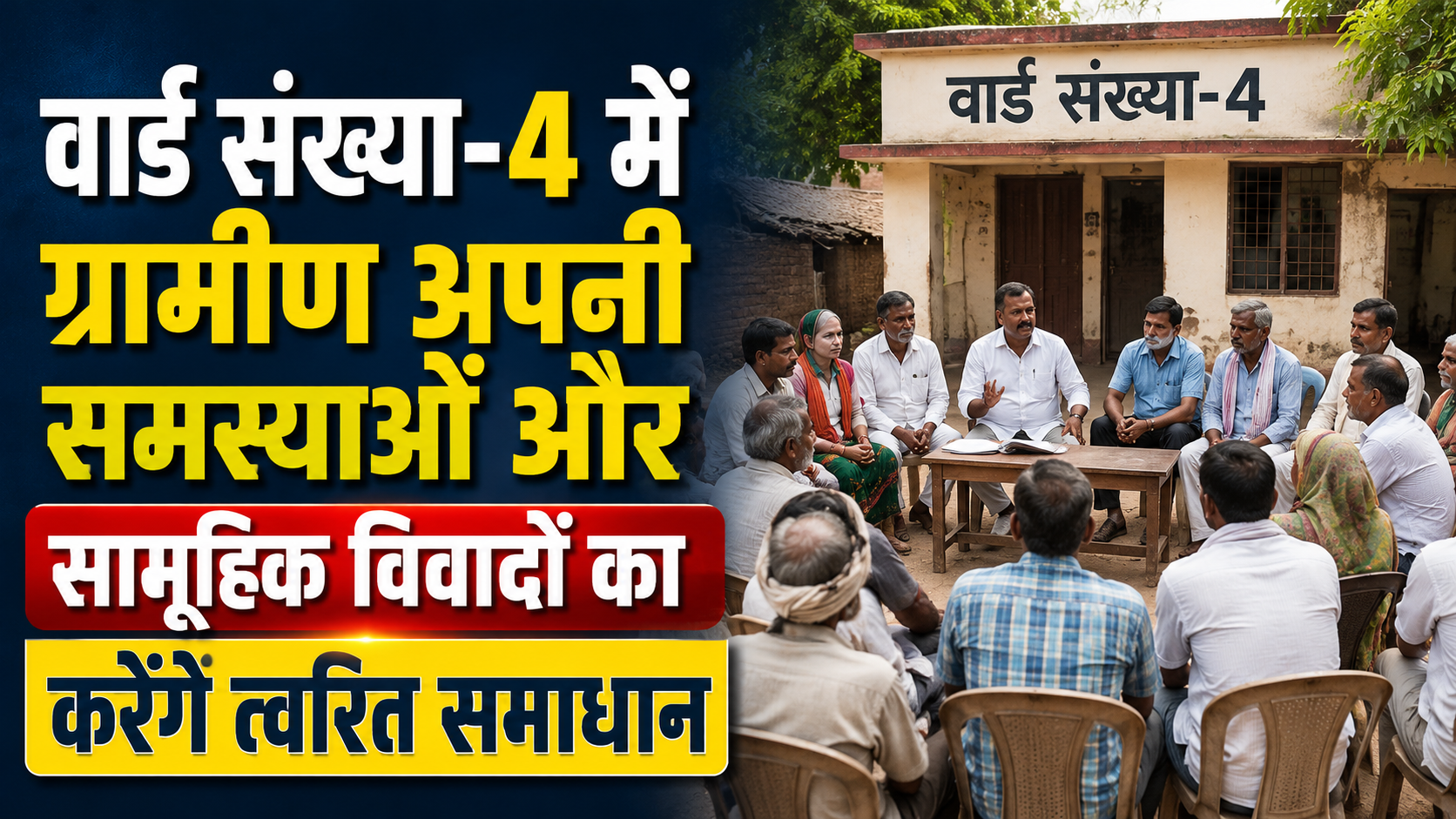 अकबरनगर के इंग्लिश चिचरौन पंचायत में मंगलवार को लगेगा विशेष 'सहयोग शिविर'; वार्ड संख्या-4 में ग्रामीण अपनी समस्याओं और सामूहिक विवादों का करेंगे त्वरित समाधान
